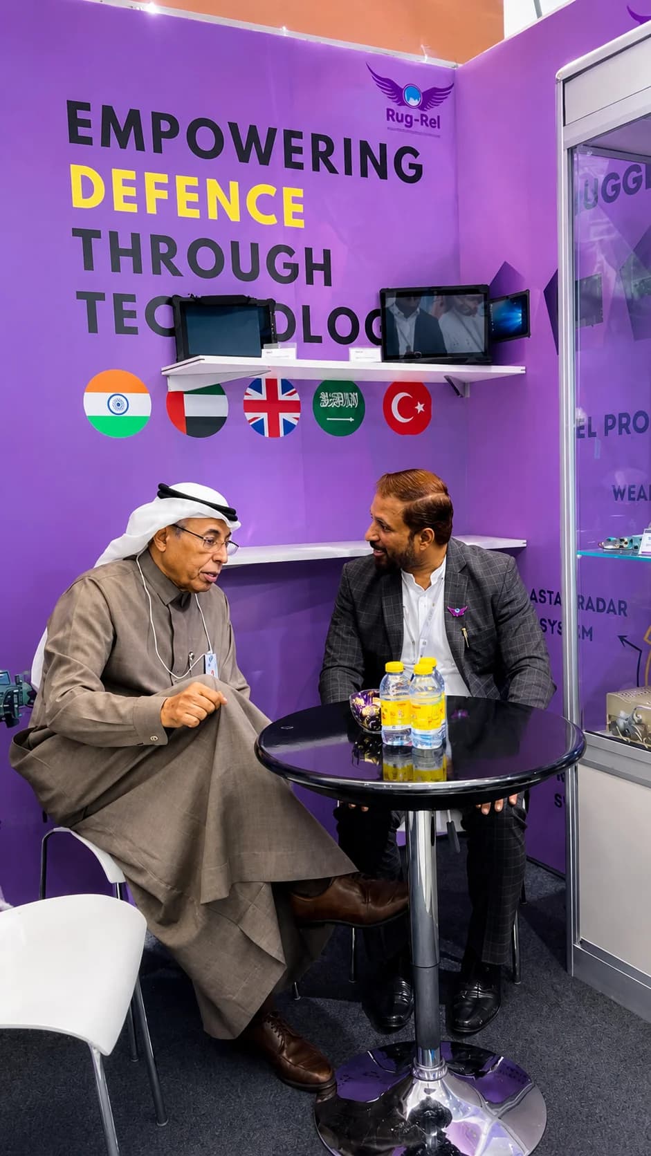 Rug-Rel team, booth, and defence-industry engagement at IDEX Exhibition, image 1