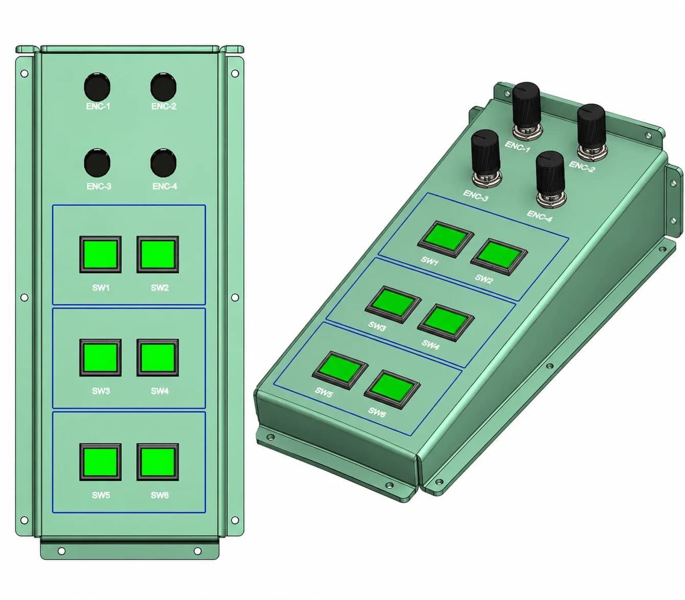 R-Nexus Programmable LCD Switch and Encoder Module