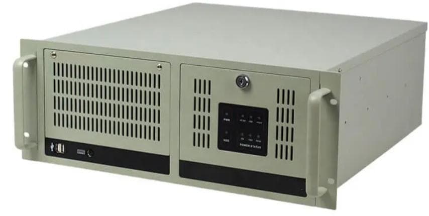VSSC 4U rack mount industrial chassis with lockable front door 1