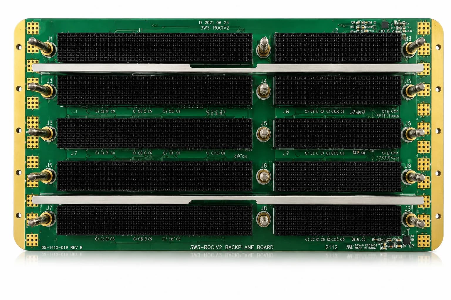 5 slot 6U custom VPX backplane